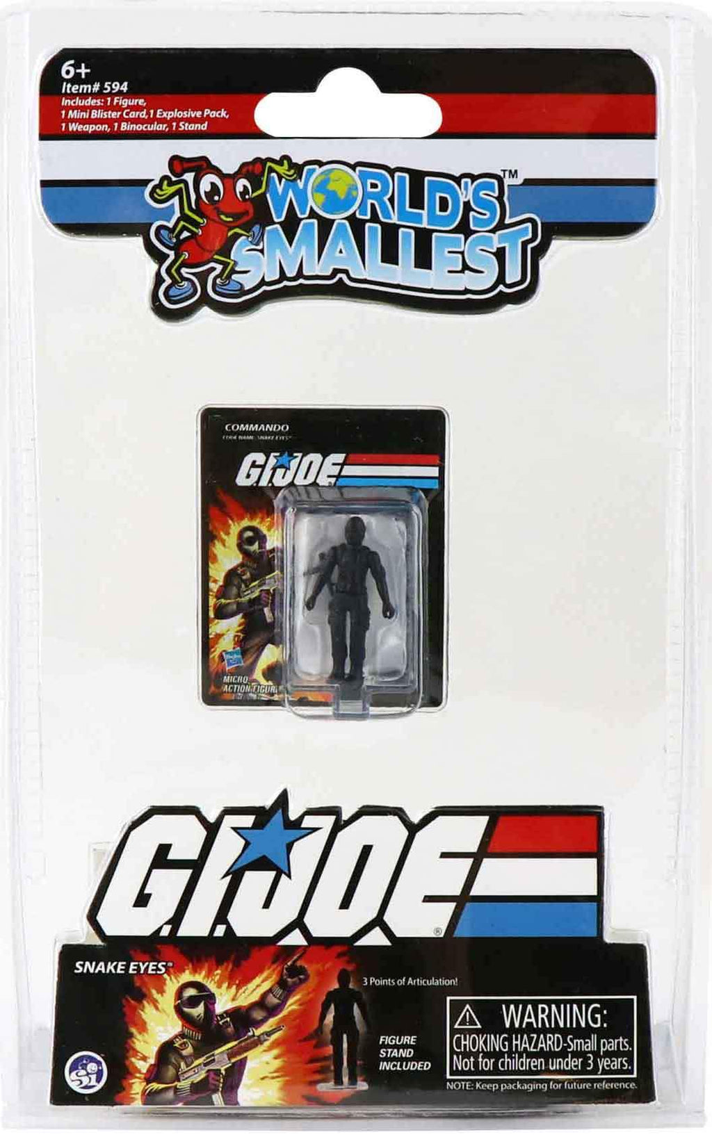 World S Smallest Gi Joe Vs Cobra Snake Eyes Knick Knack Toy Shack