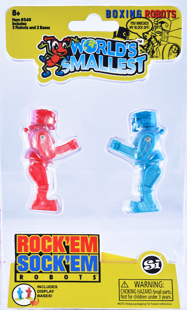world's smallest rock em sock em robots