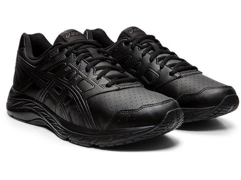 5 TRIPLE BLACK LEATHER RUNNING SHOES 