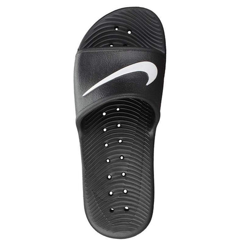 NIKE WOMEN'S KAWA SHOWER BLACK SLIDES 