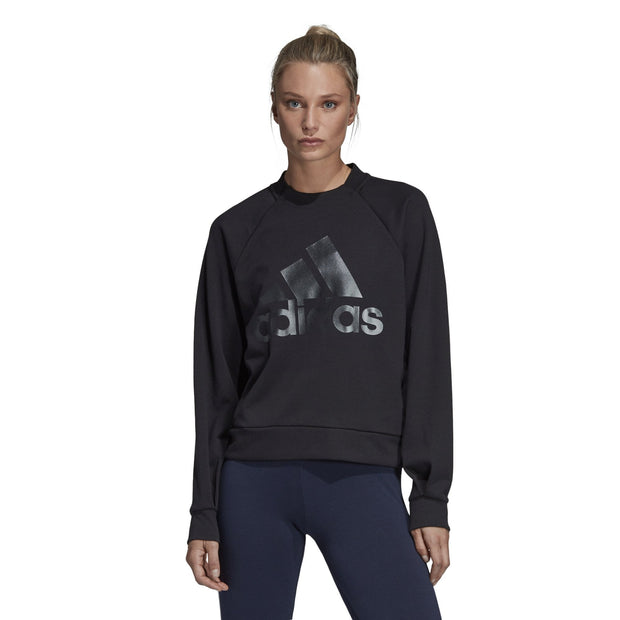 ADIDAS WOMEN'S ID GLORY CREWNECK BLACK 