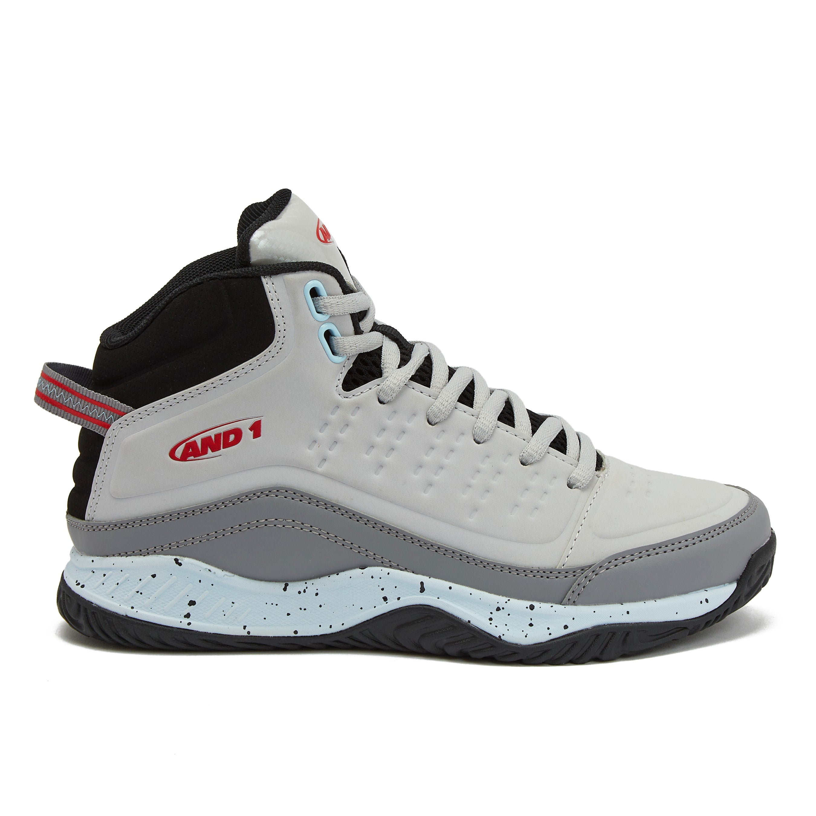 AND1 JUNIOR PULSE WHITE/GREY BASKETBALL SHOE – INSPORT
