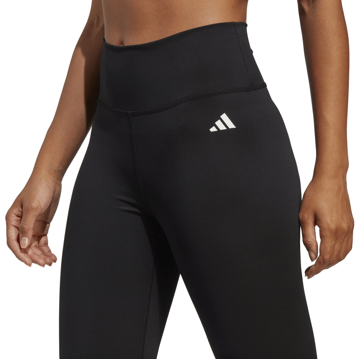 Adidas Womens Ultimate Fleece Tights - Climawarm Running Leggings  (Black/Black, Large) 