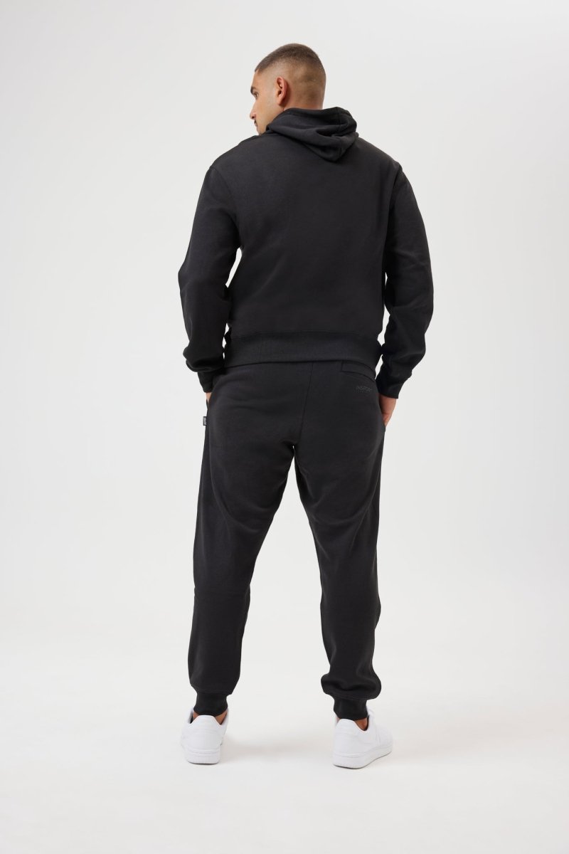 INSPORT MEN'S ASPEN BLACK TRACKPANTS (OPEN LEG)