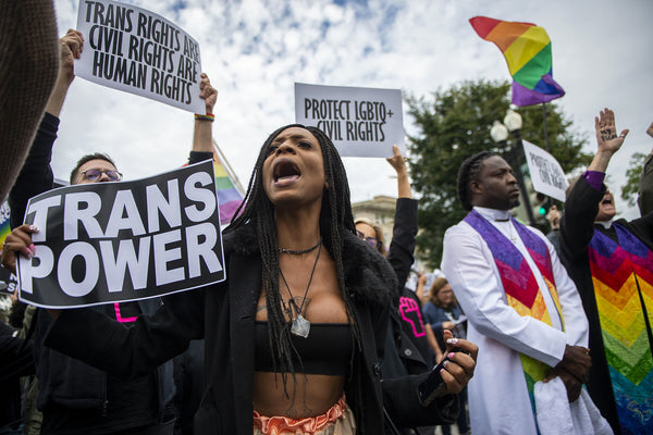 Powerful LGBT Transgender Pride march 