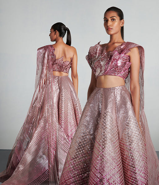 Durable Polyester fabric - Preserving bridal lehenga