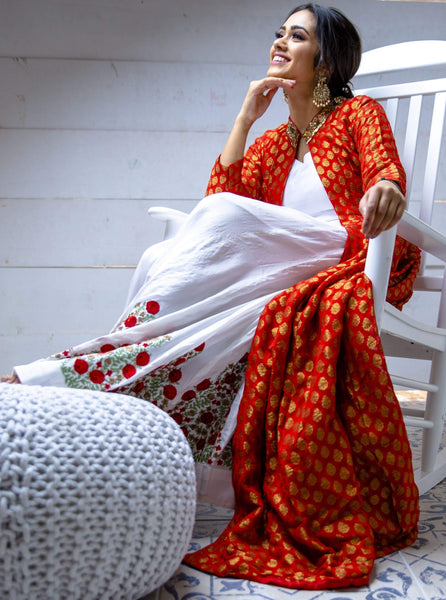 Pure silk & sustainable khadi outfit