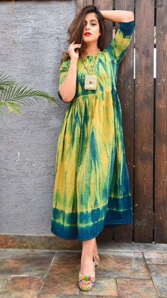 Tie-Dye Maxi Dress for Holi