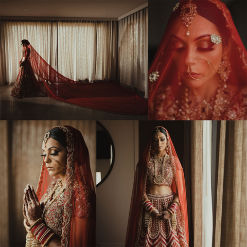 Timeless beauty: Veils that make Indian bridal lehengas even more captivating.