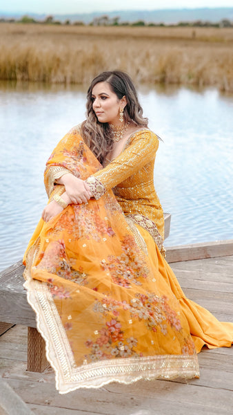 Floral Sharara - Fashion for Diwali 2021