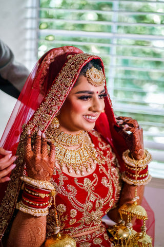 A symphony of colors and traditions, my Indian bridal lehenga