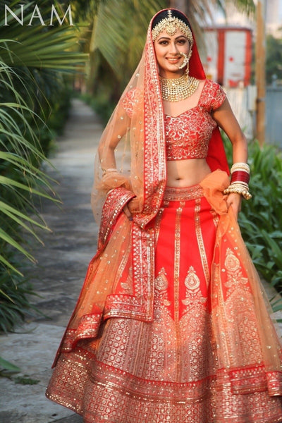 15 Different Ways to Drape a Dupatta Over Lehenga – B Anu Designs