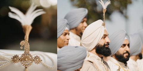 Regal Elegance: Adorn Your Indian Groom Outfit with Our Ornate Kalgi Accessories