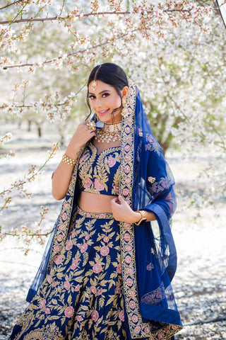 Beneath the veil: Discovering the beauty of Indian bridal lehengas.