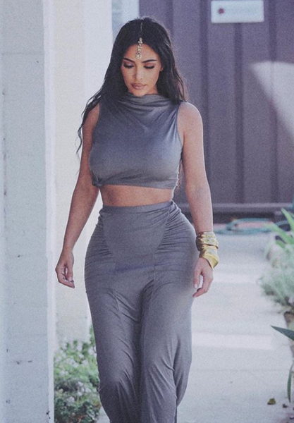 Kim Kardashian in mang tikka