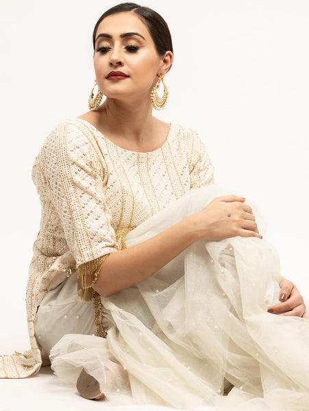 Chikankari embroidery outfit