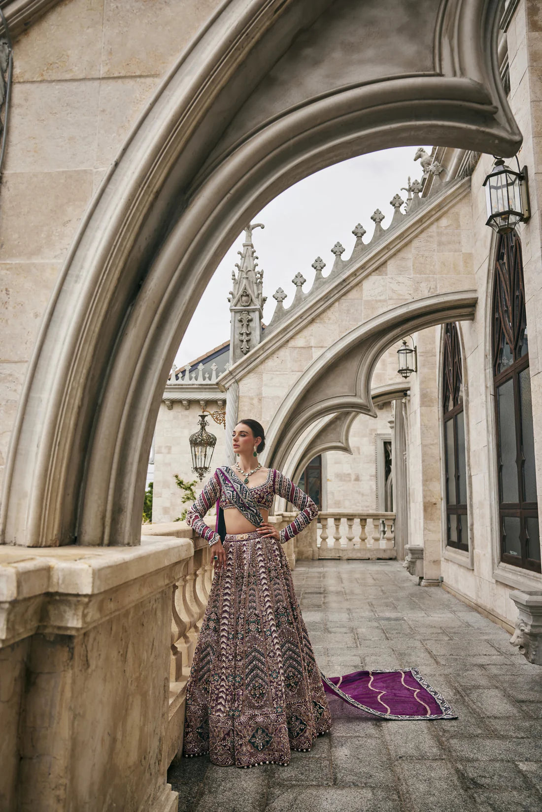 Wisper of Wine Lehenga Set