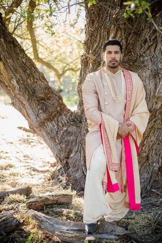 Ivory sherwani - bridal fashion 2021