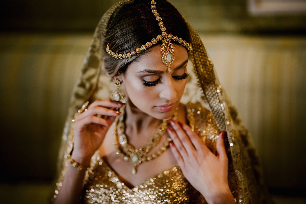 mint and green modern bridal lehenga