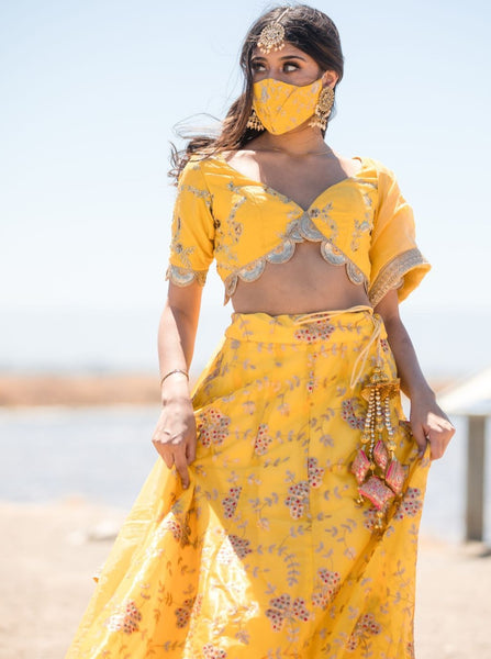 yellow lehenga 