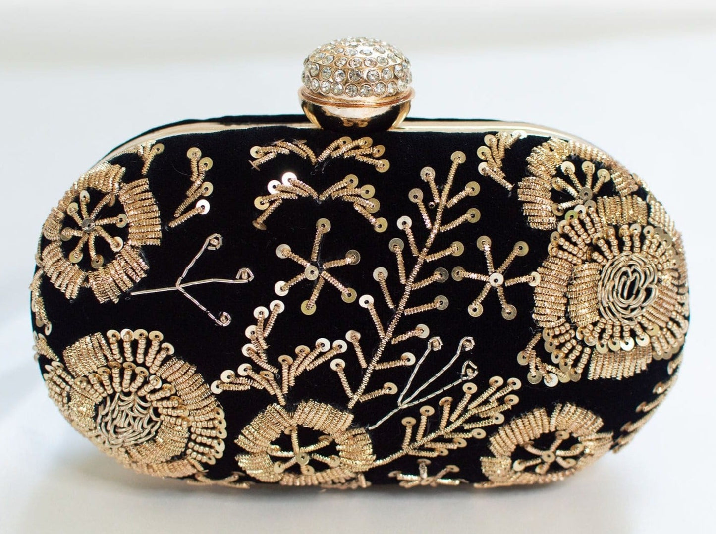 Black Sequin Ladies Formal Clutch Purse -  Norway