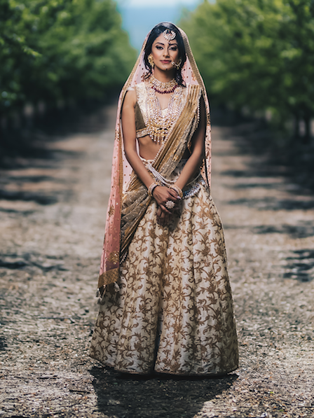 Gold Bridal Lengha