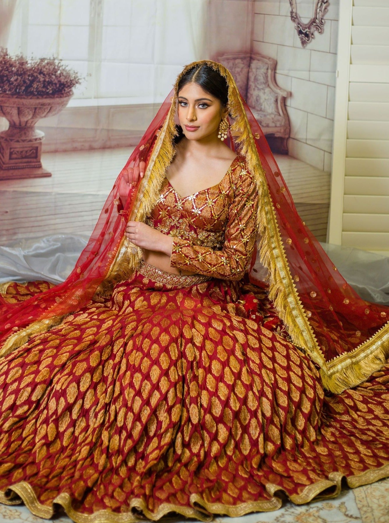 Luxurious Handmade Bridal Lehenga Set - Rana's by Kshitija