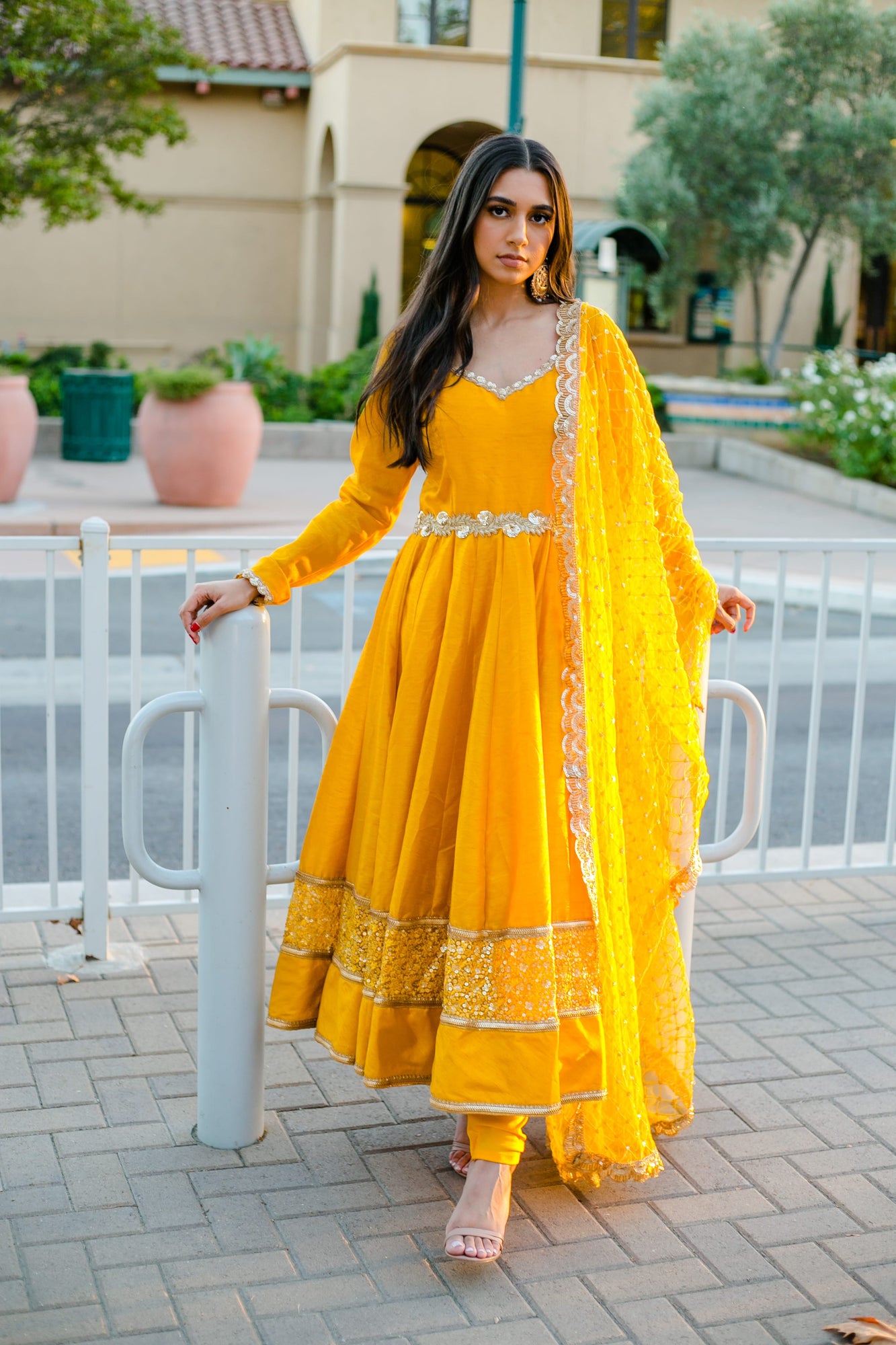 Indian Ready to Wear Yellow Peplum Dress With Dupatta Diwali Party Wear,  Indian Festival Party Dress With Peplum Top, Palazzo & Dupatta. -   Australia