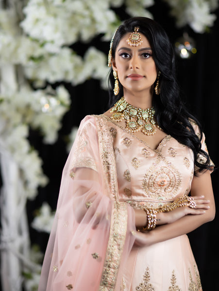 Indian wedding bride dress in Pink