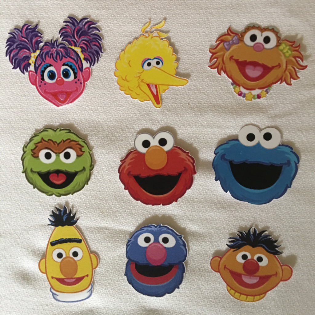 sesame street character faces on cardstock sesame street party decora