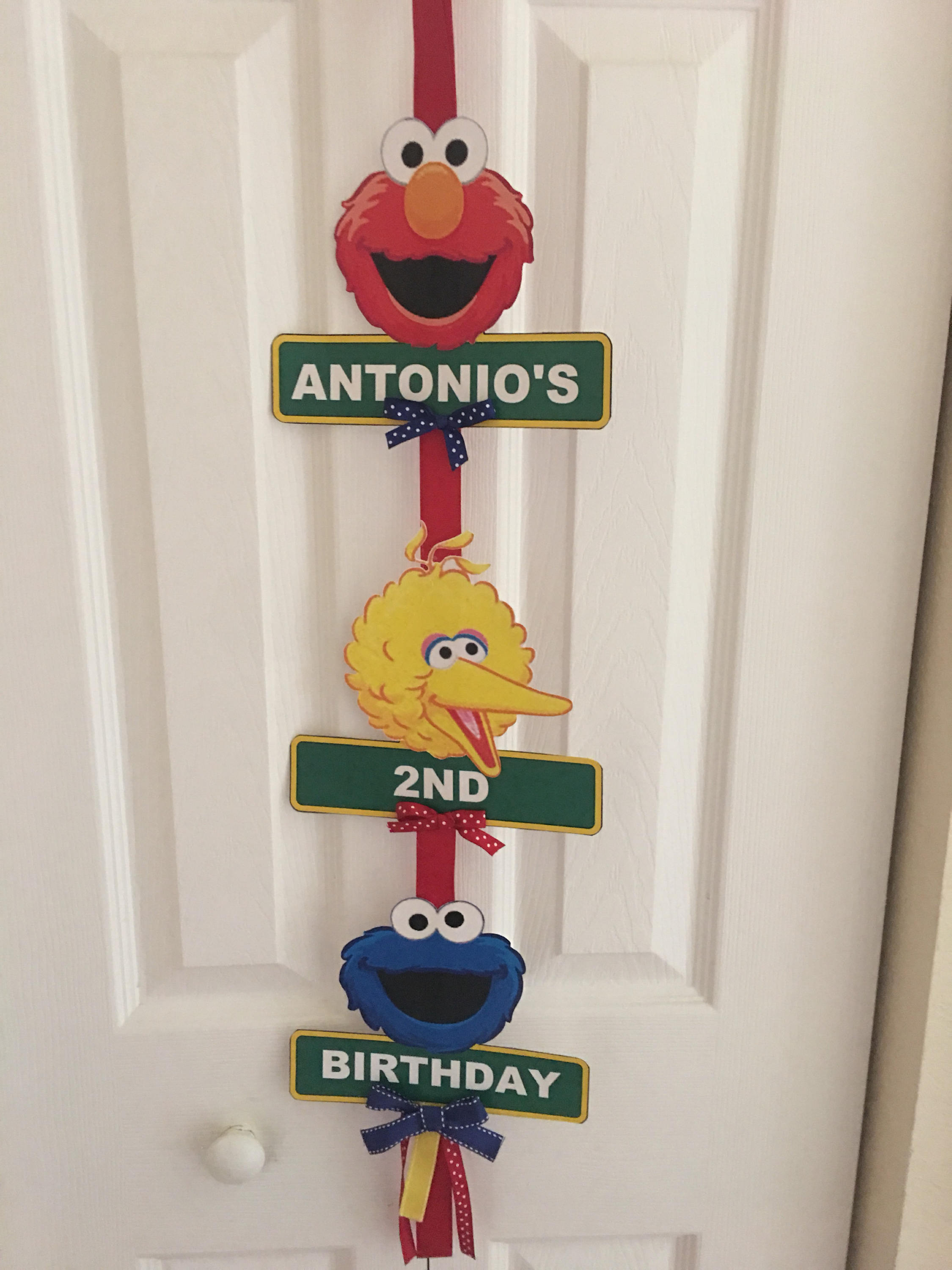 Sesame Steet sign, Sesame Street door sign, Sesame Street Party suppli ...