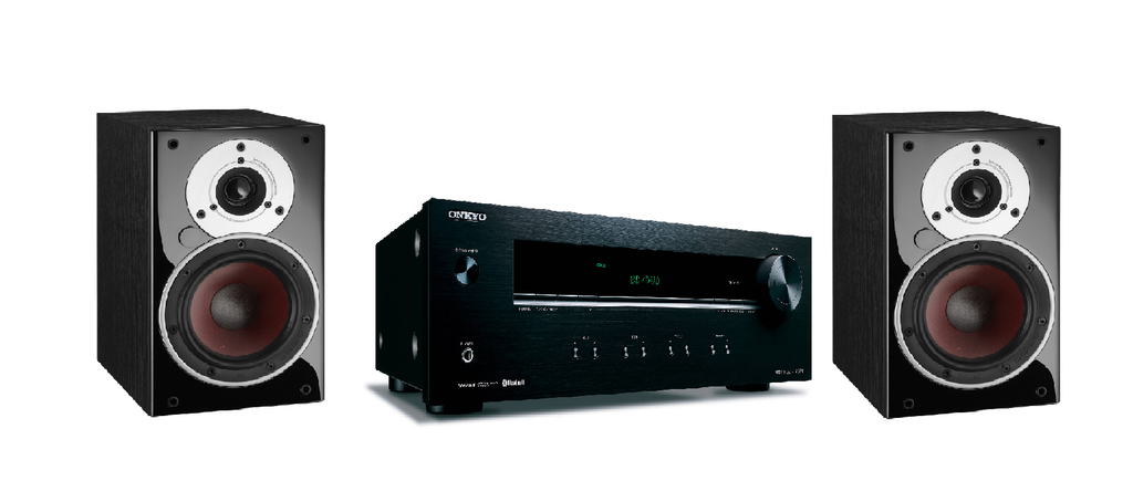 Onkyo Tx 8220 Bluetooth Stereo Receiver With Pair Of Dail Zensor 1