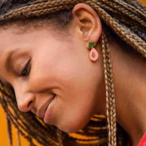 papaya earrings