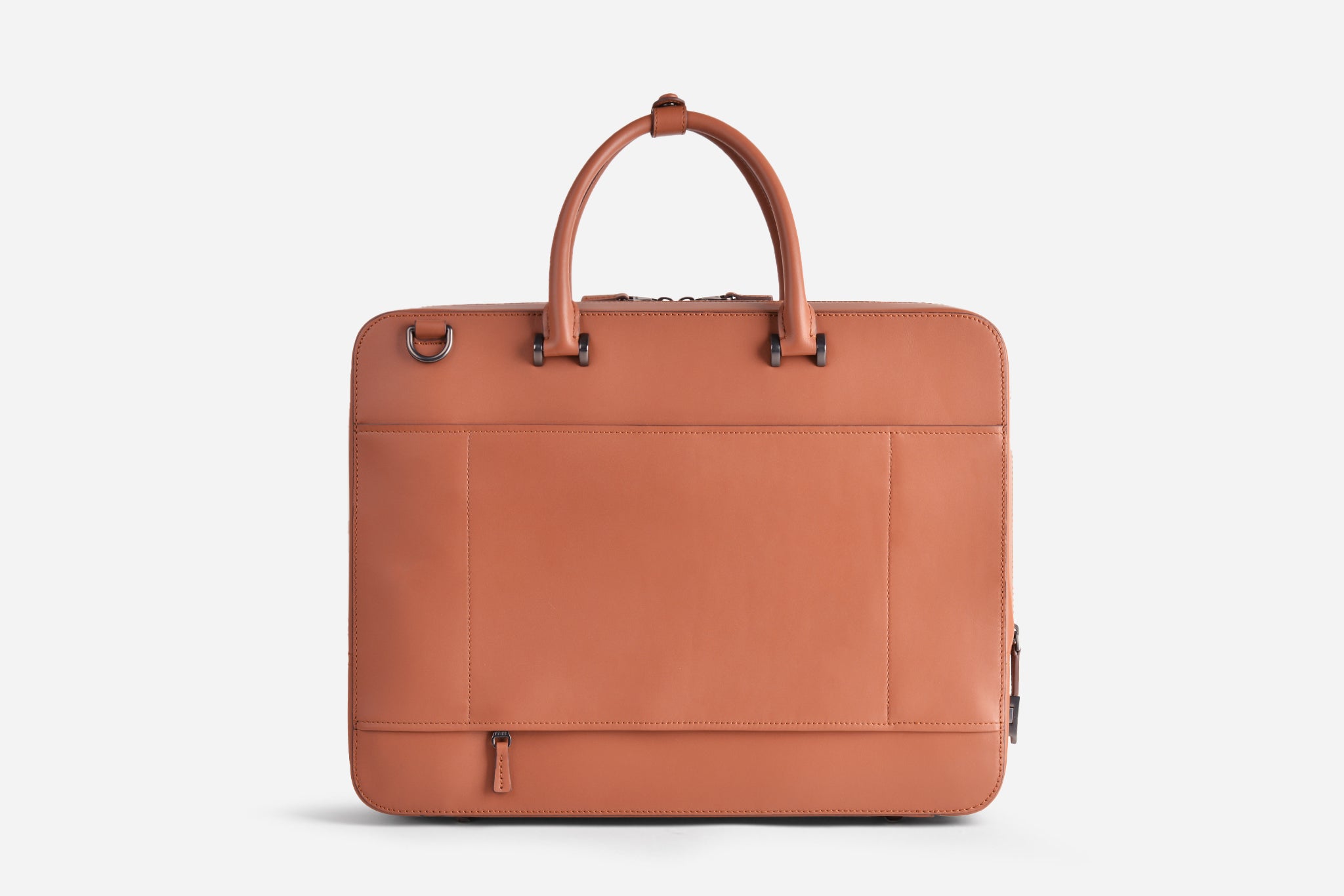 Men's briefcase cognac-colored