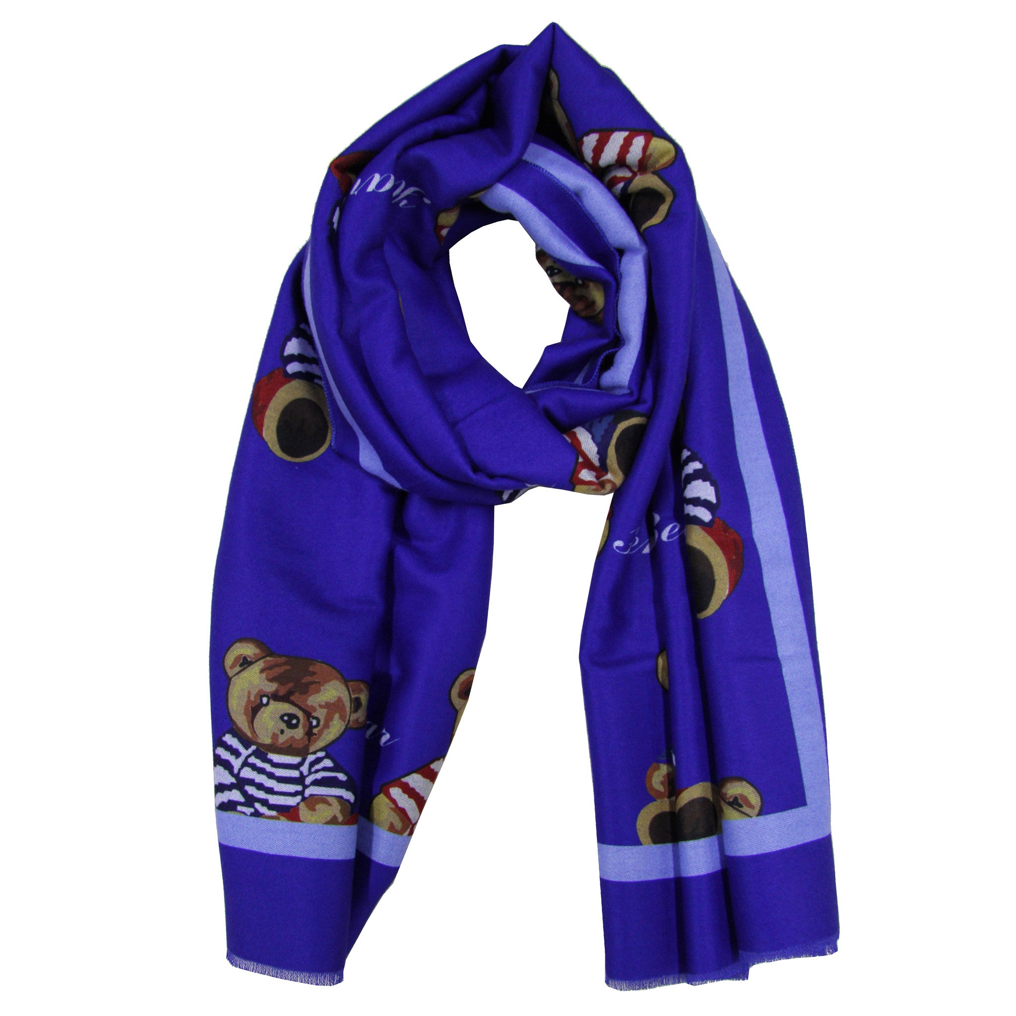 Moschino Teddy Bear Logo Scarf