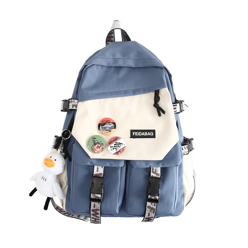 Unisex backpack for students schoolbag college shoulders bag for teen