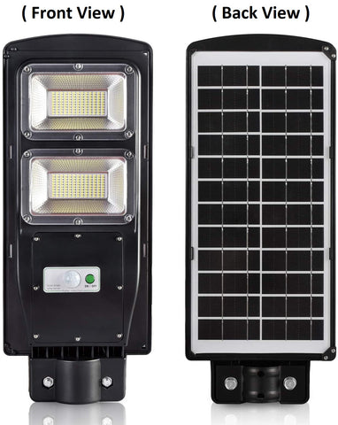 all in one solar street lights front and back view