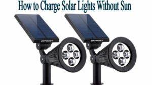 you charge solar lights without sun?