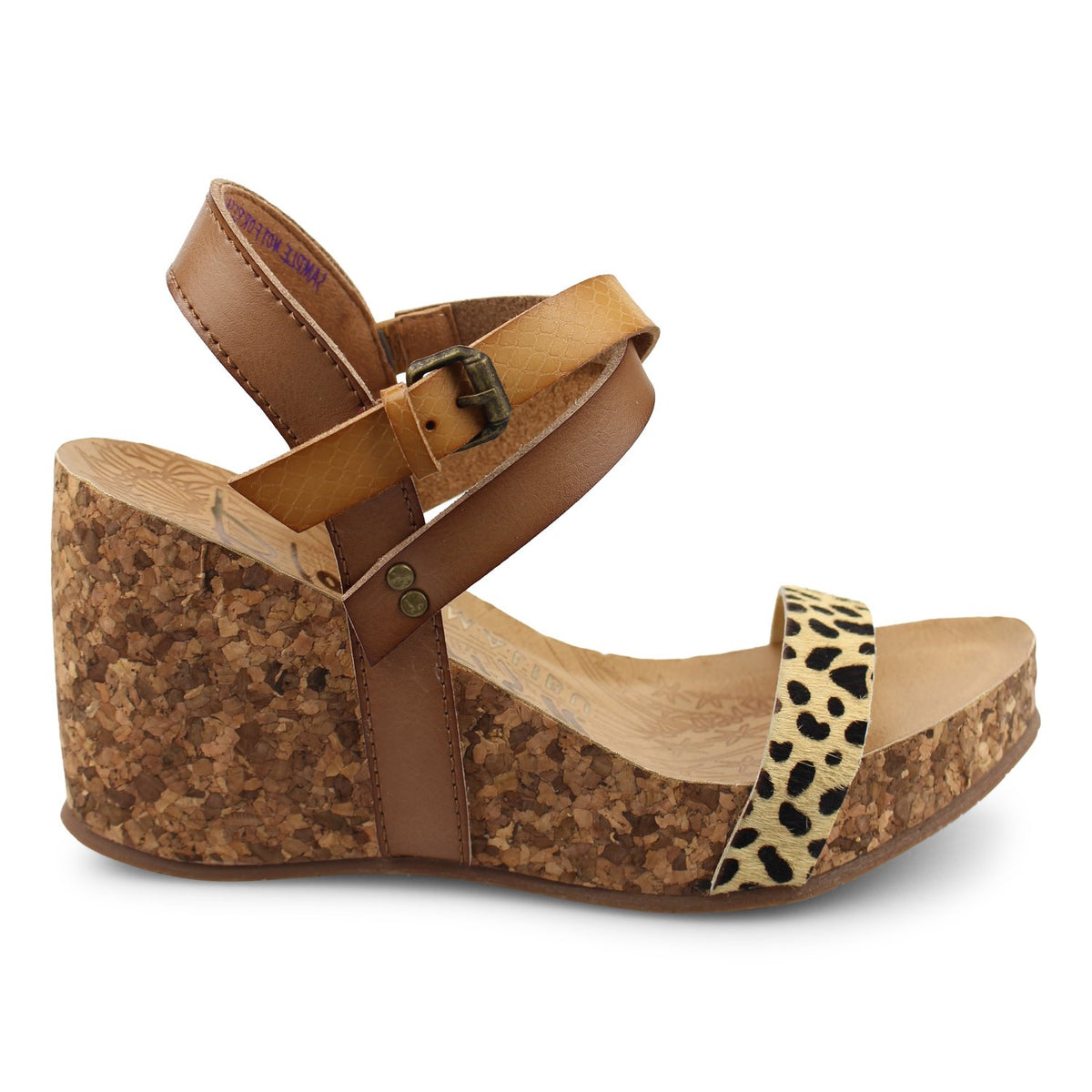 Blowfish Hirosha Wedge - Tan Leopard 