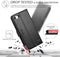For Apple iPhone SE 2020 Wallet Case Cover PU Leather Holder Card Slots Black