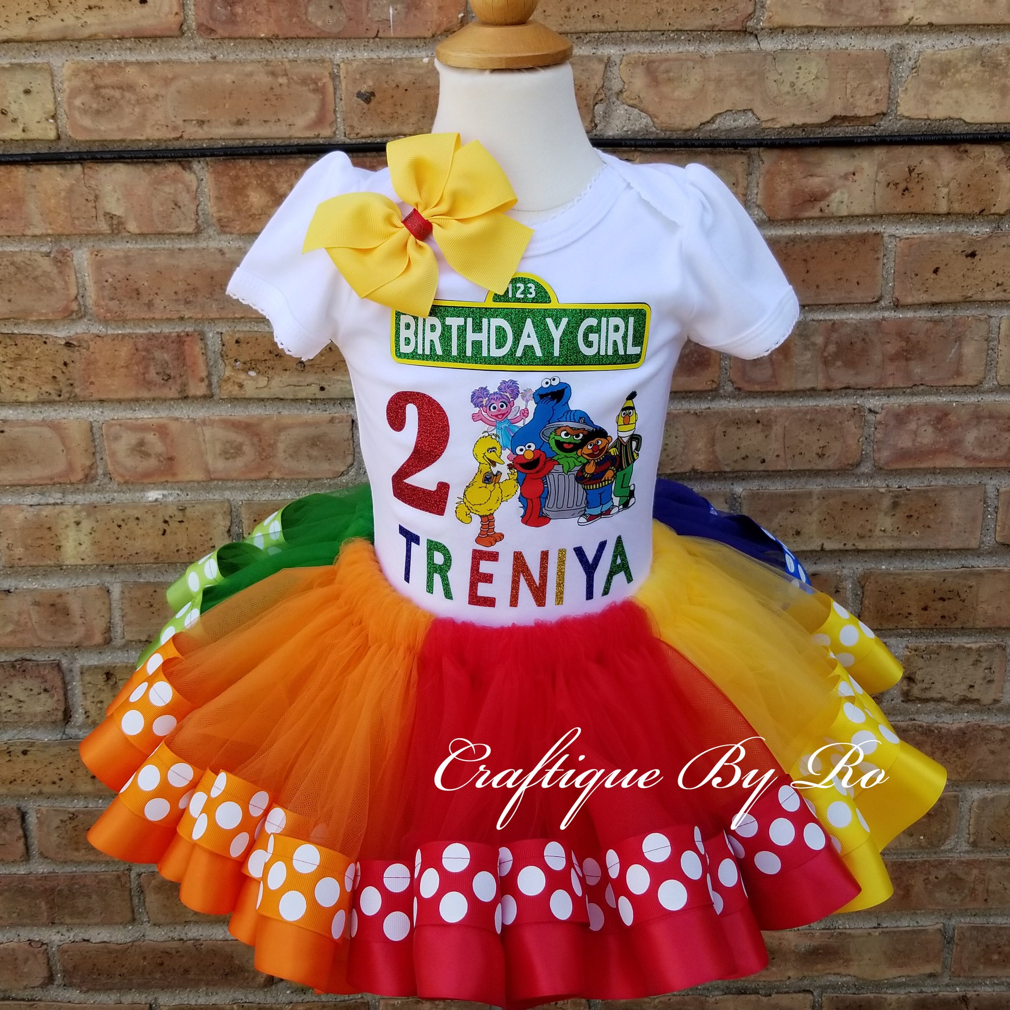 sesame street tutu dress