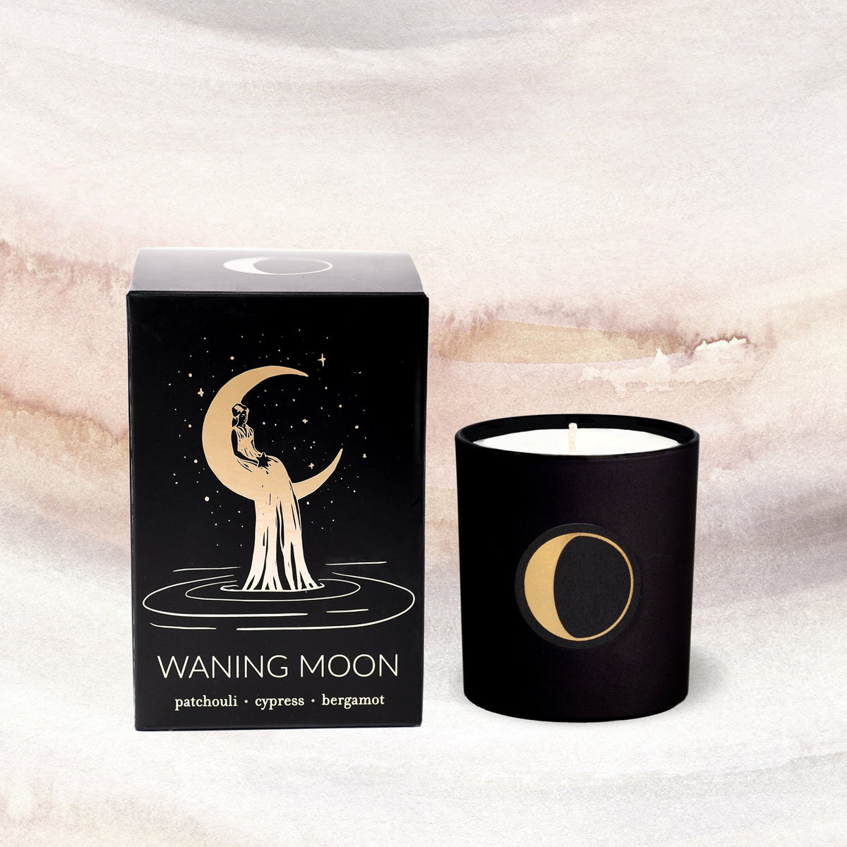 Phases of the Moon Beeswax Candle – Strawberry Moon Farm