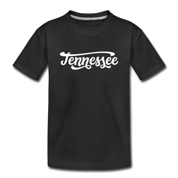Tennessee Youth T-Shirt - Hand Lettered Youth Tennessee Tee - black