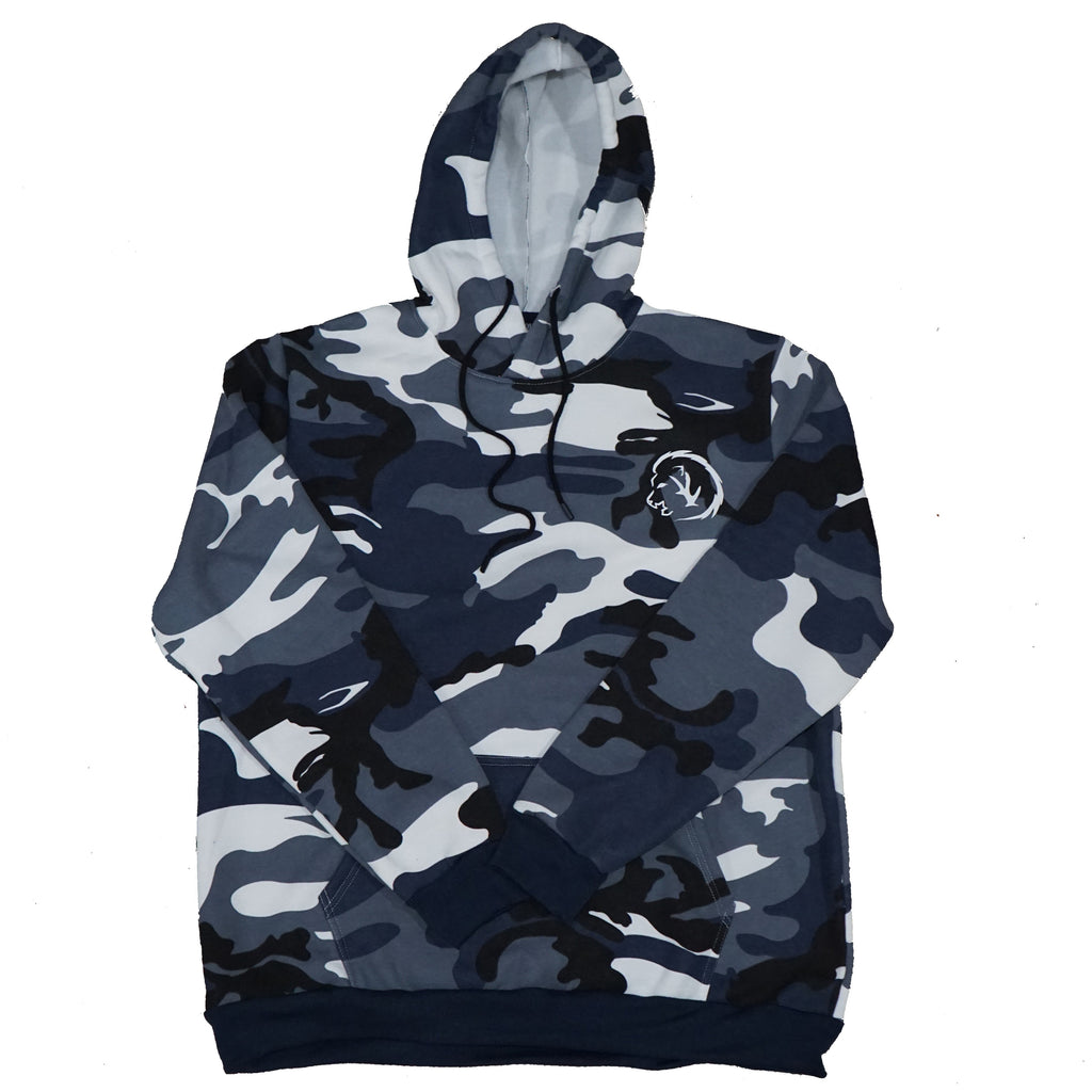 blue camouflage hoodie