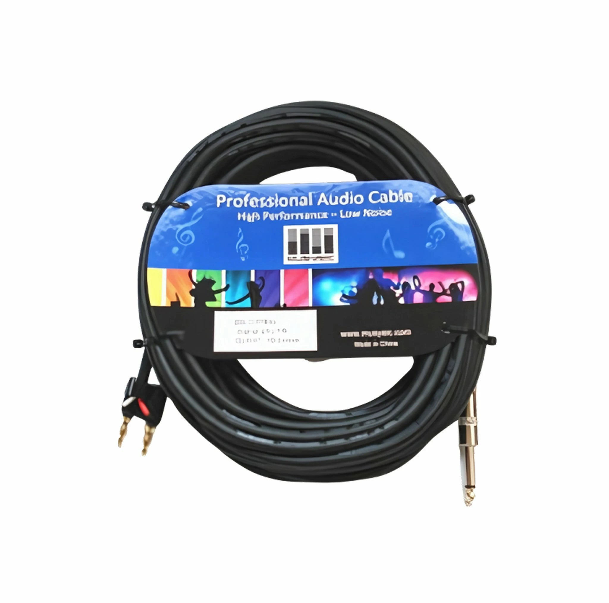 25 feet 14-Gauge Speaker Audio Cable 1/4" - Banana Plug MU-C25BQ