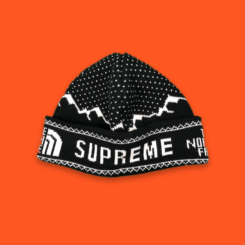 supreme north face fold beanie