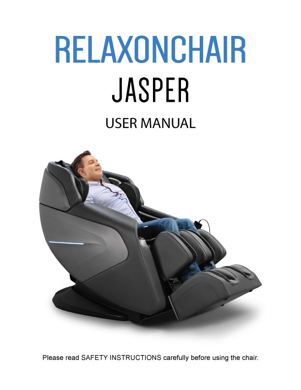 Massage Chair, Relaxonchair Jasper Full Body Massage Chair User Manual