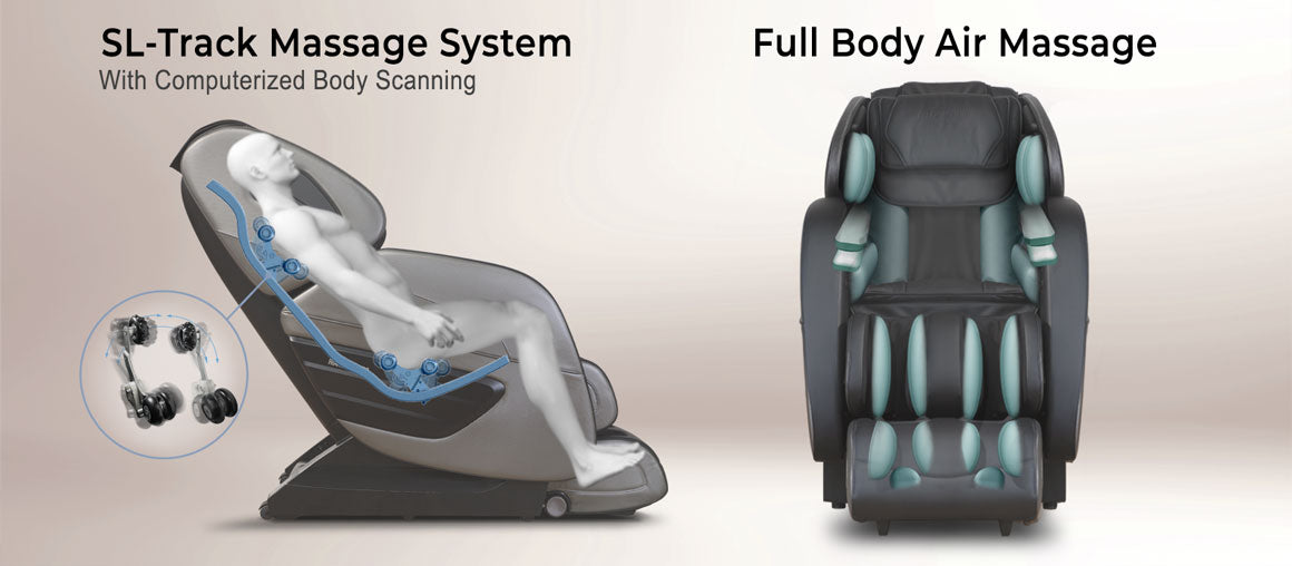 Relaxonchair L-Track Massage System, Relaxonchair Full Body Air Massage System