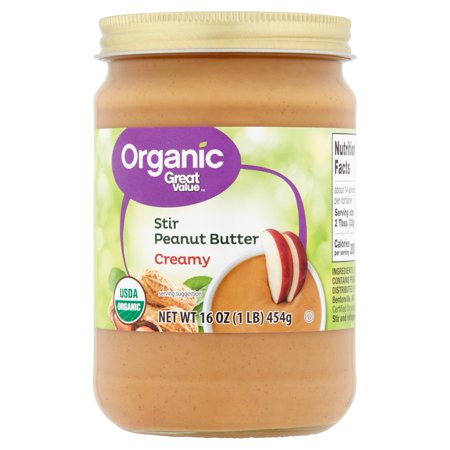 Great Value Organic Creamy Stir Peanut Butter
