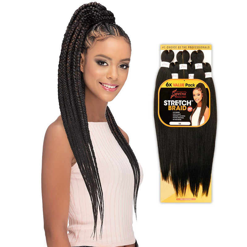 Amore Mio Pre stretched braiding hair 6x Value Pack | Hair Crown Beauty